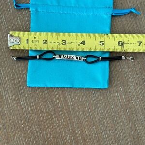 Tiffany & Co Atlas Sterling Silver and Enamel Rubber Surfer Bracelet